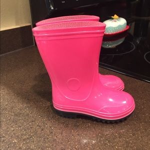 Hot pink boots